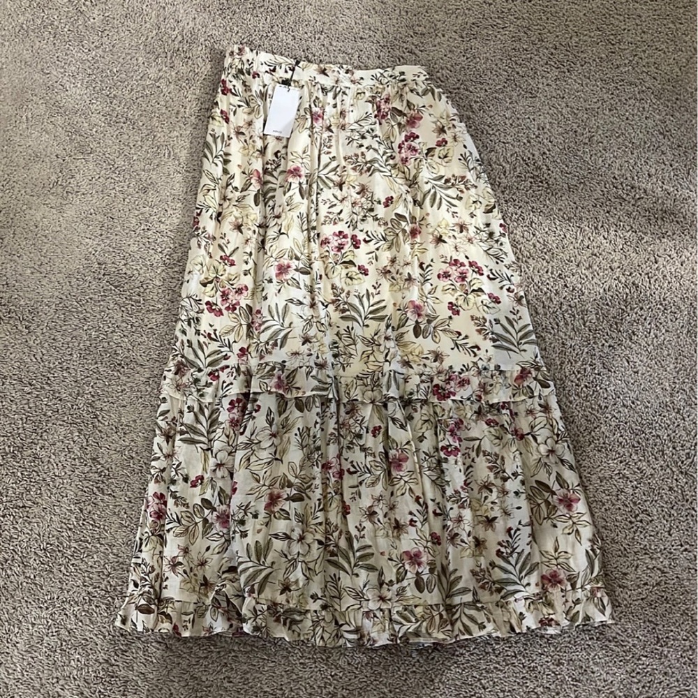 Floral maxi skirt